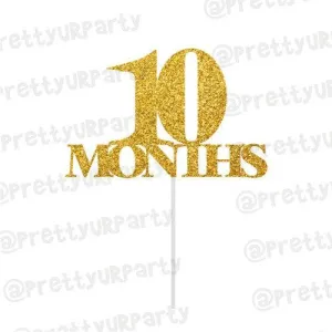 10 Months Cake Topper