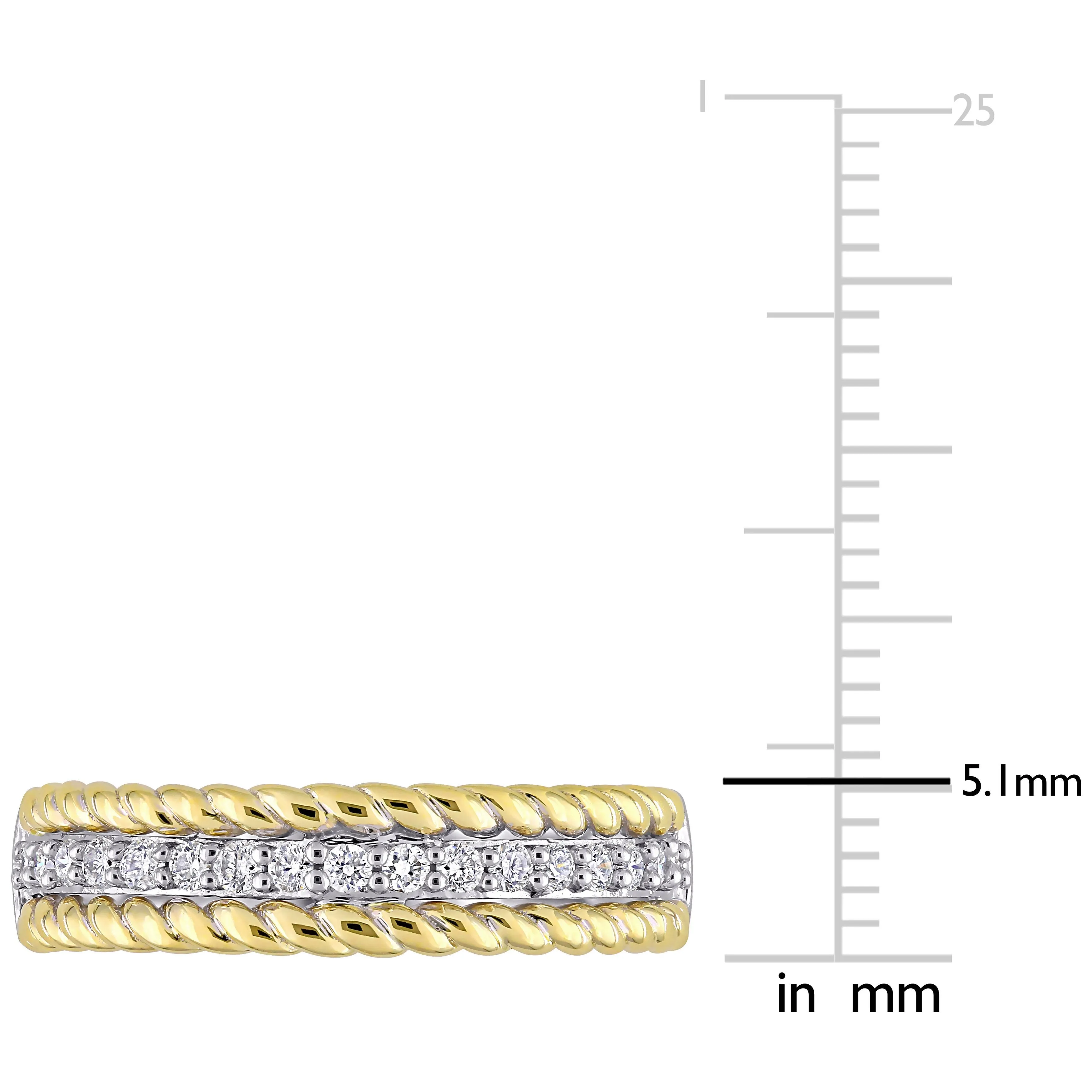 10K Two Tone Gold Layered Ring