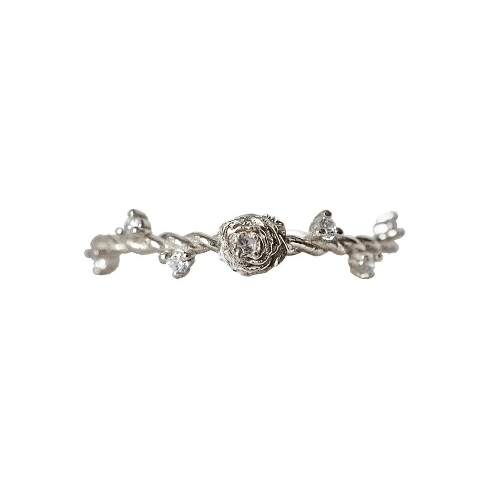 14K Mini Rose Twisted Ring