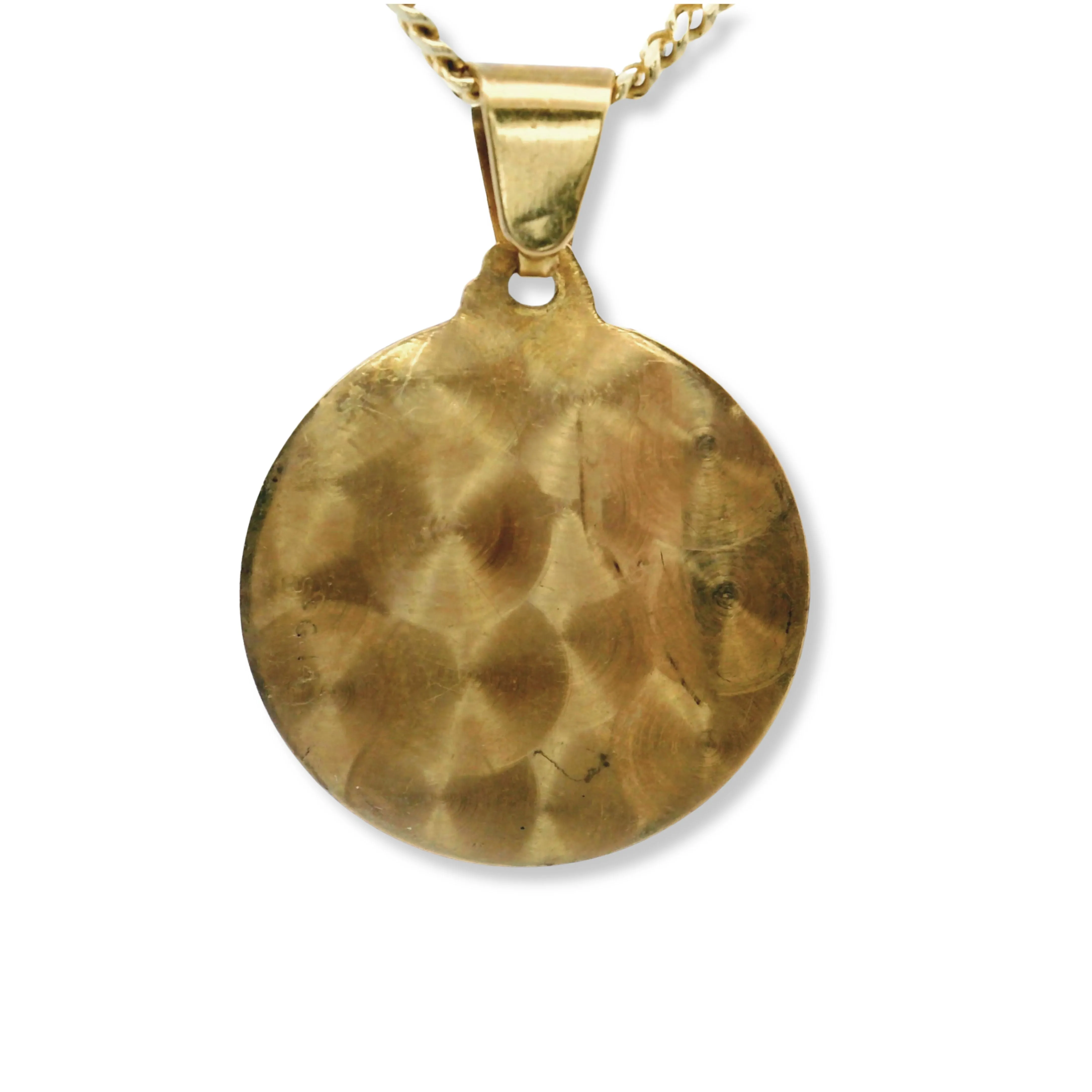 14K Yellow Gold Saint Barbara Pendant