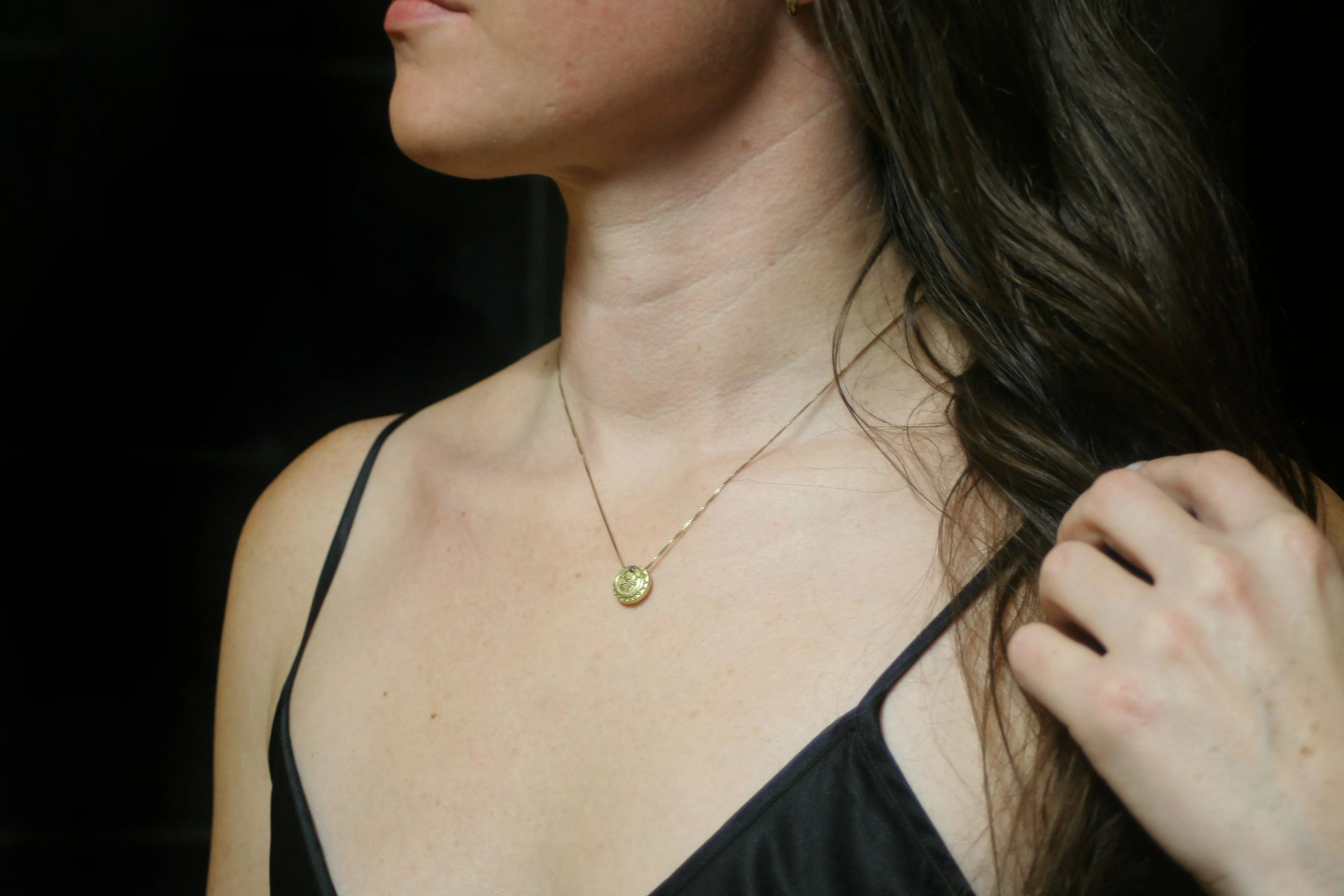 18kt Eclipse Token Pendants