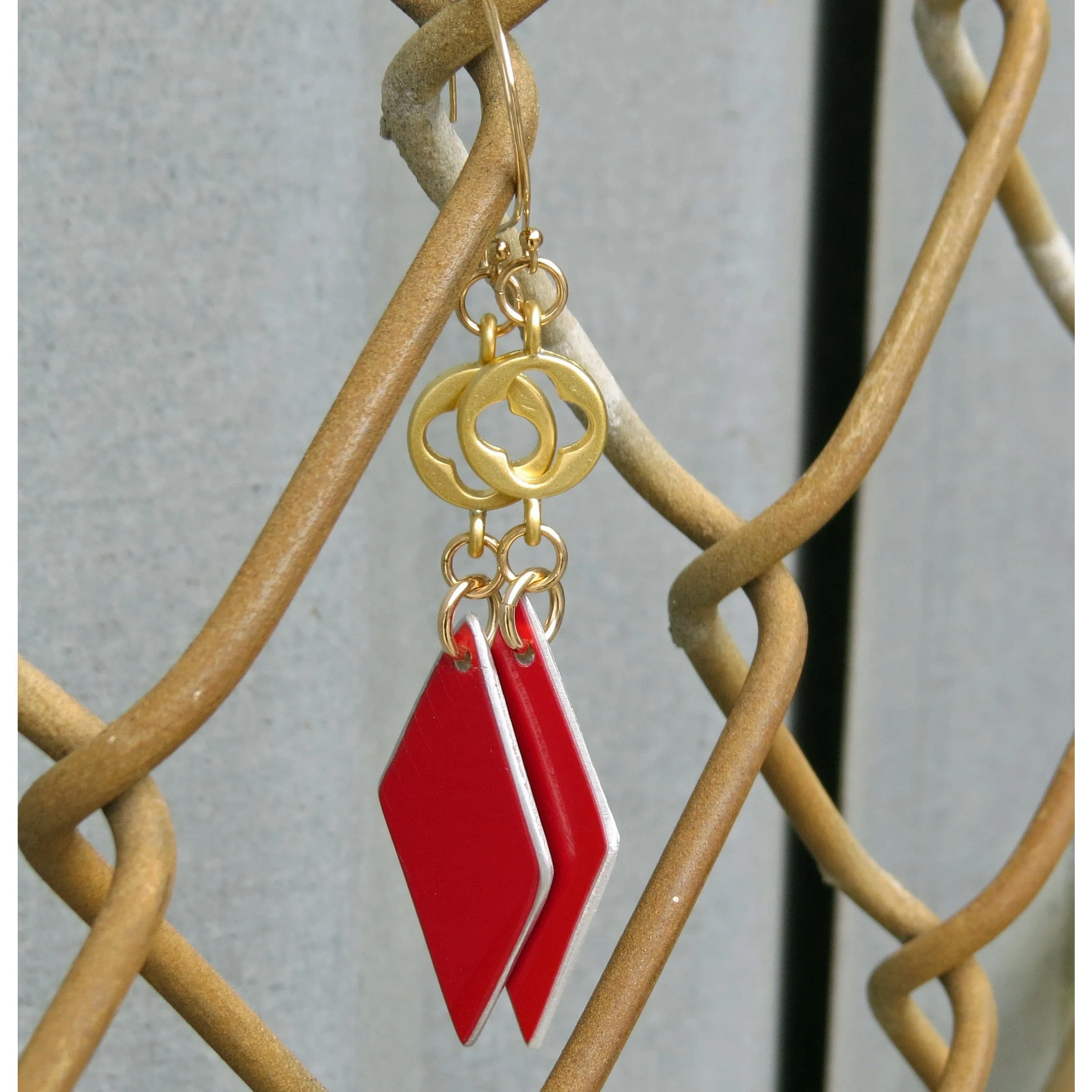 360 Challenge Red Diamond Earrings