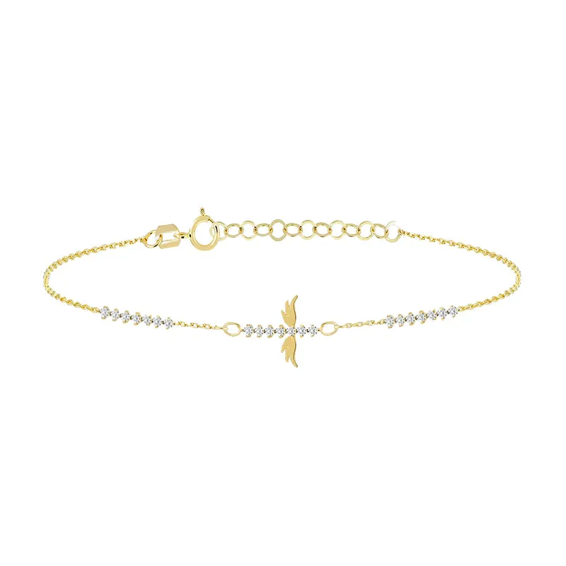 925 Sterling Silver Angel Wings Bracelet
