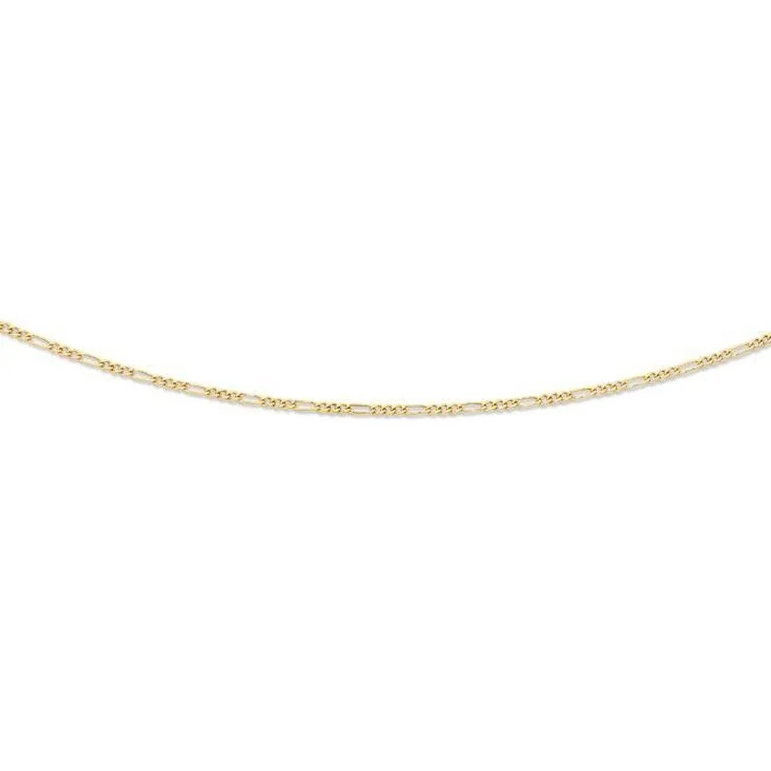9ct Yellow Gold 50cm Figaro Necklace