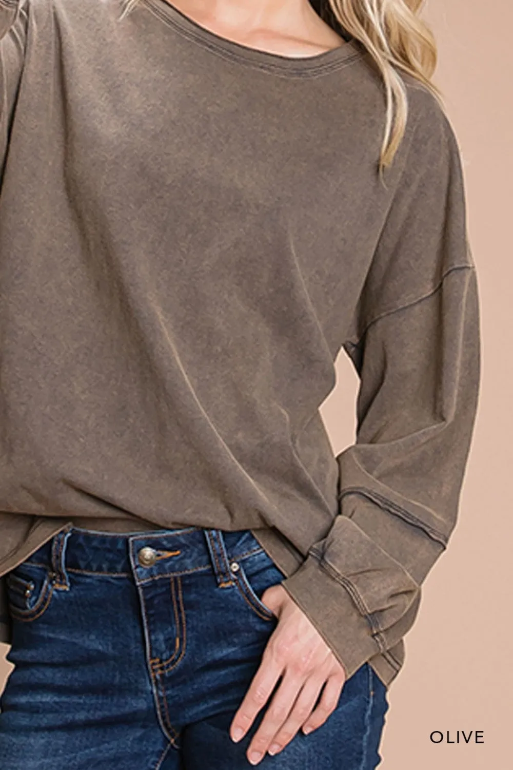 About Time Long Sleeve Top-2 Colors Available