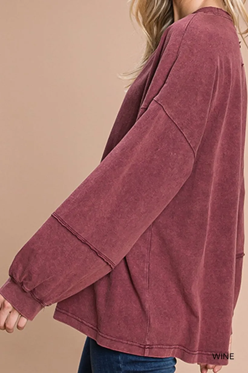 About Time Long Sleeve Top-2 Colors Available