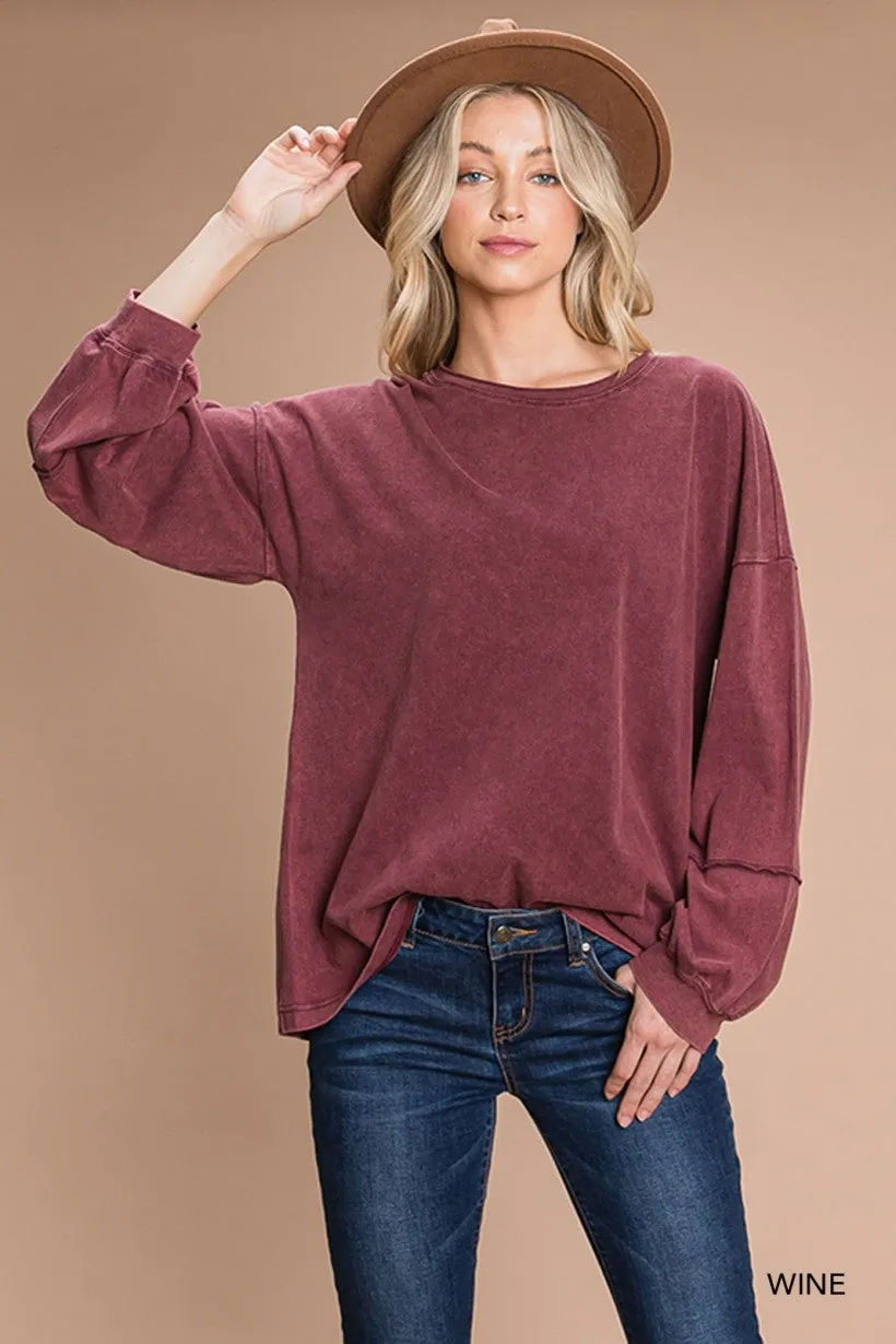 About Time Long Sleeve Top-2 Colors Available