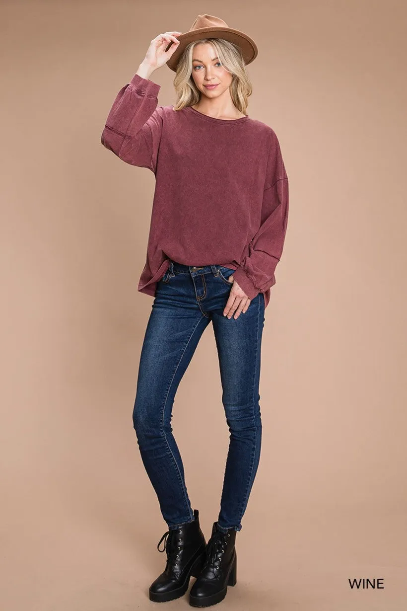 About Time Long Sleeve Top-2 Colors Available
