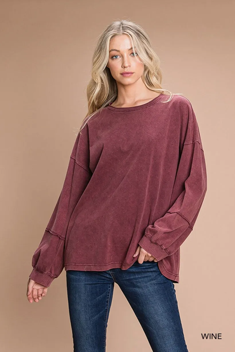 About Time Long Sleeve Top-2 Colors Available