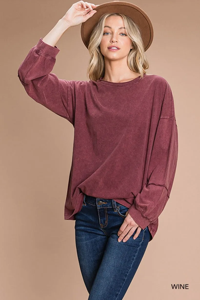 About Time Long Sleeve Top-2 Colors Available