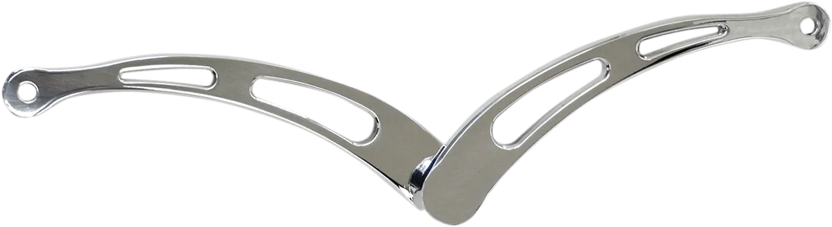 Accutronix FLHT-SC Heel/Toe Extended Shifter Lever - Slotted - Chrome