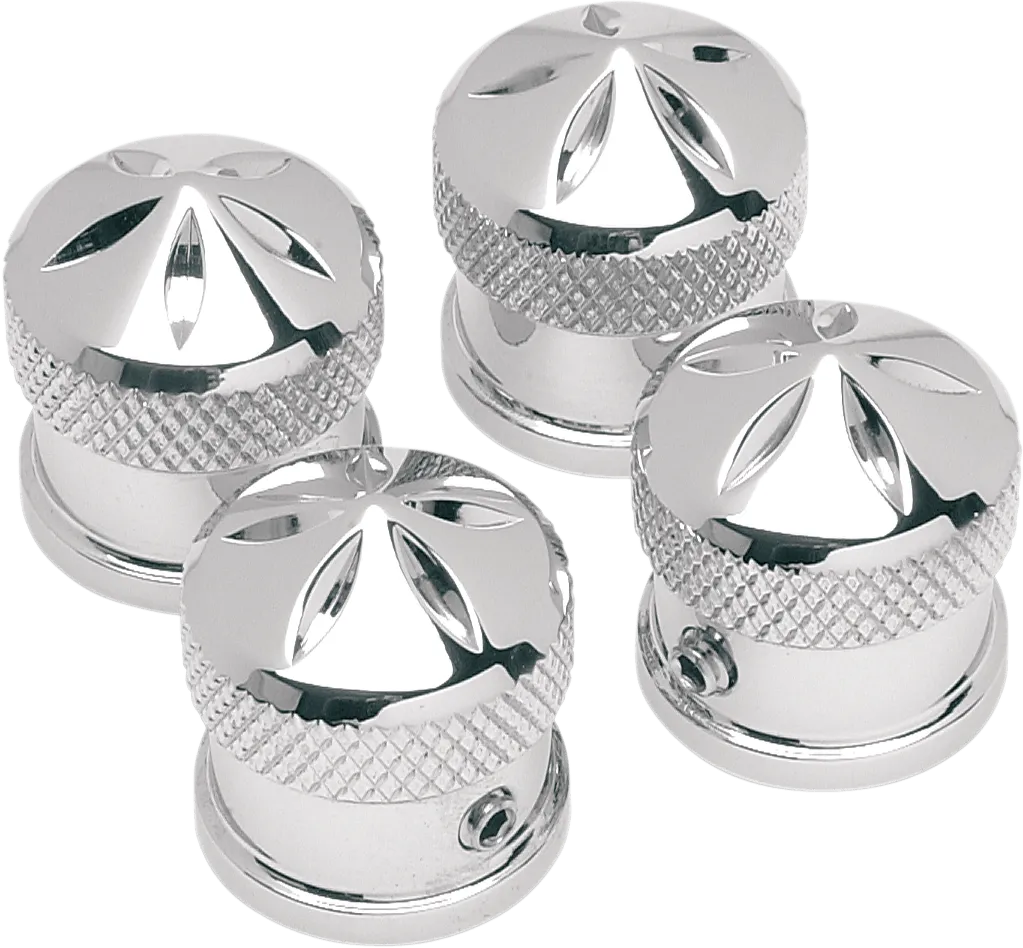Accutronix HBC001-LC Tribal Headbolt Covers - Chrome
