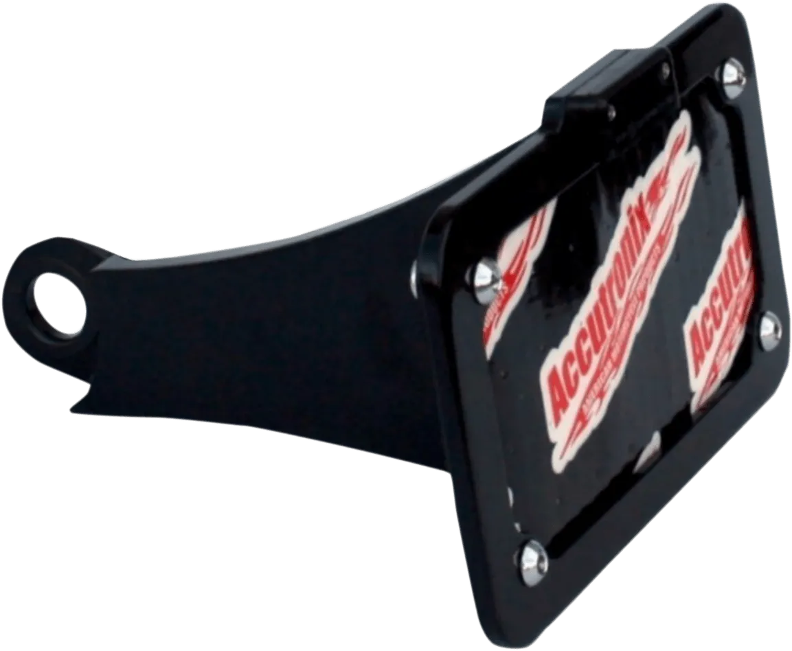 Accutronix LPF106HV-B Side Mount License Plate Assembly - Black