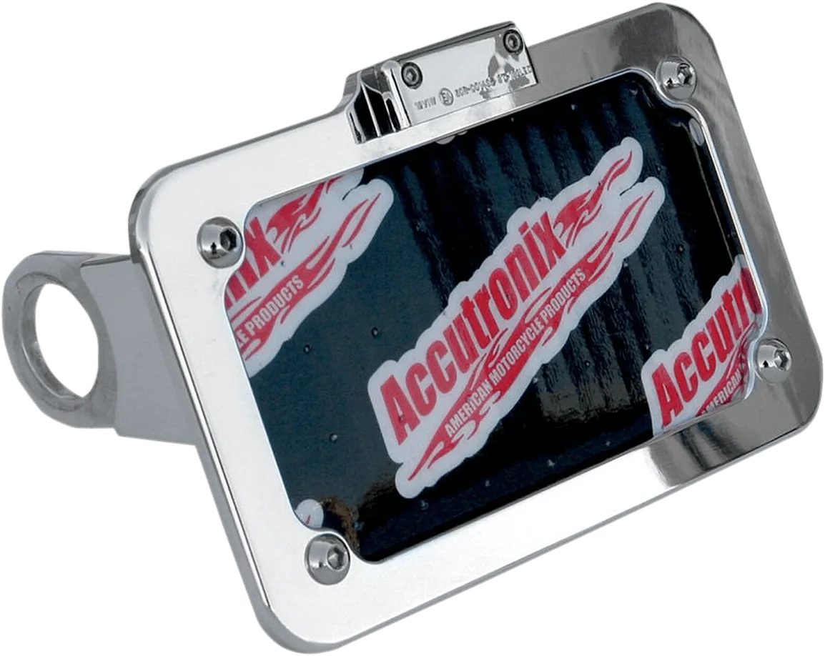 Accutronix LPF106HV-B Side Mount License Plate Assembly - Black