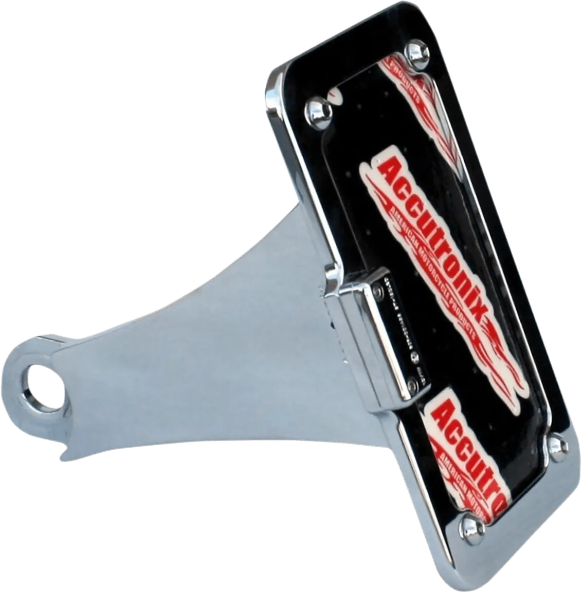 Accutronix LPF106HV-C Side Mount License Plate Assembly - Chrome