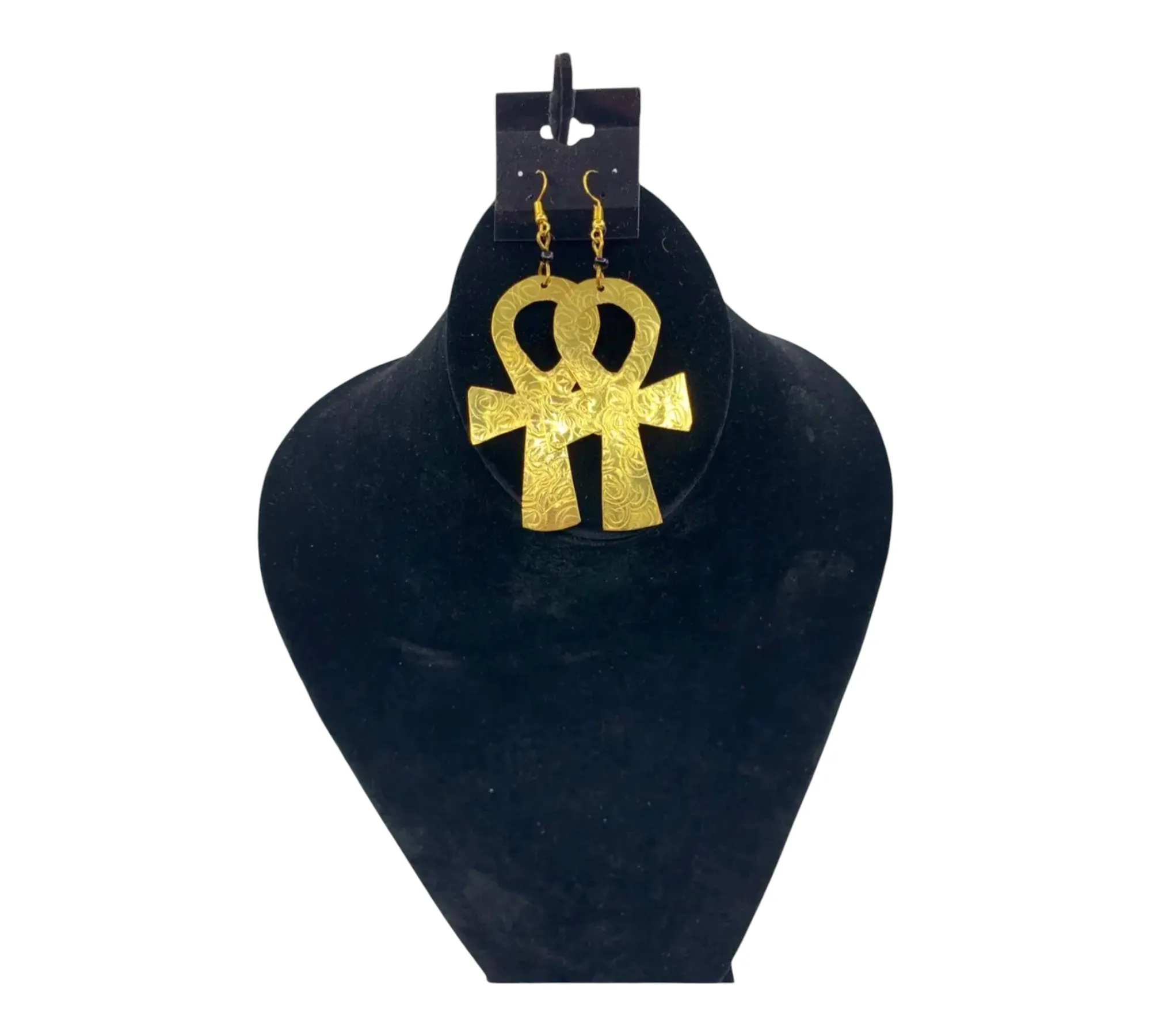 Adinkra Symbol Brass Earrings | Geri's Bluffing Boutique