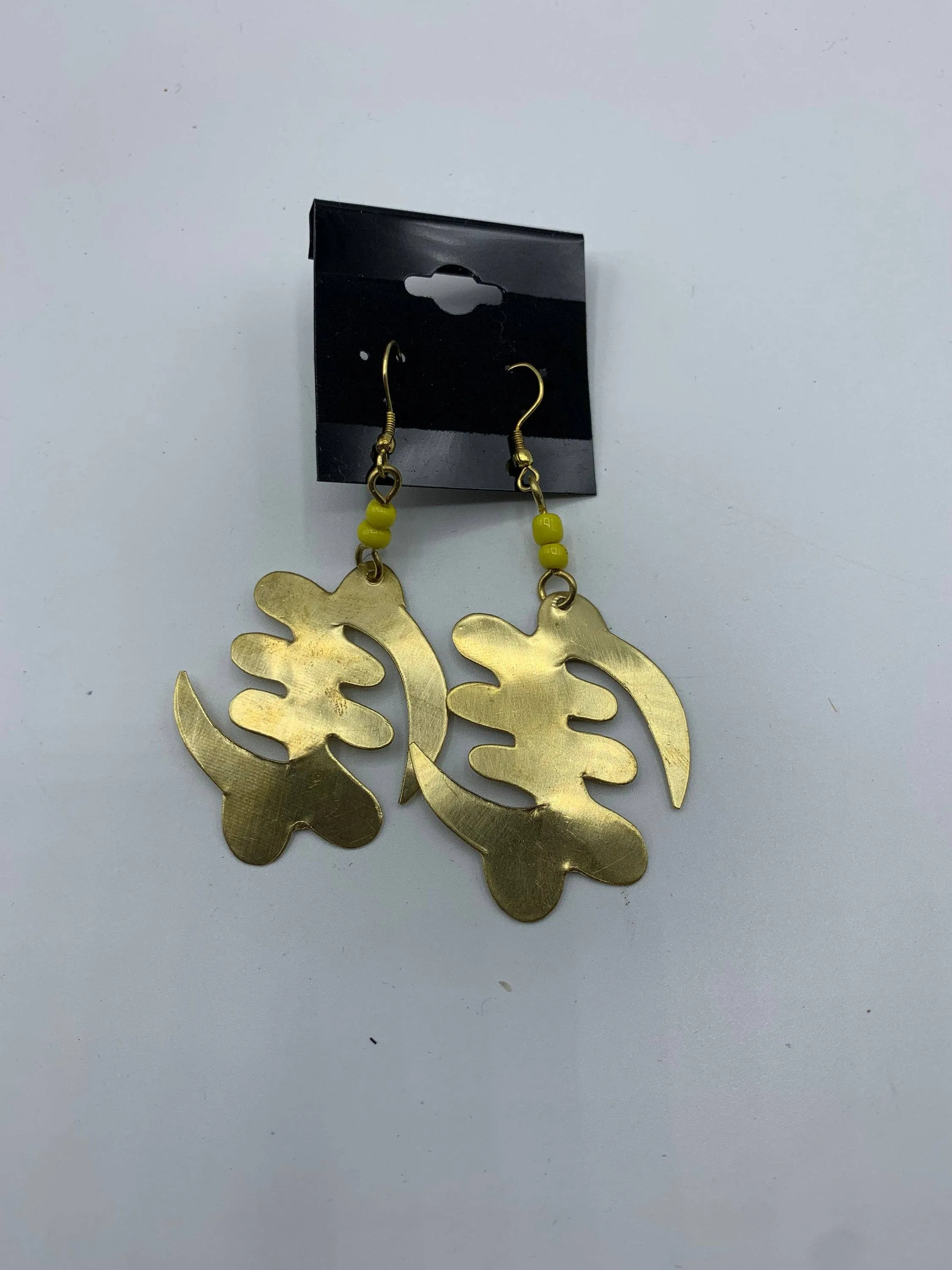 Adinkra Symbol Brass Earrings | Geri's Bluffing Boutique