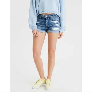 [AEO] Classic Distressed Denim Jean Shorts