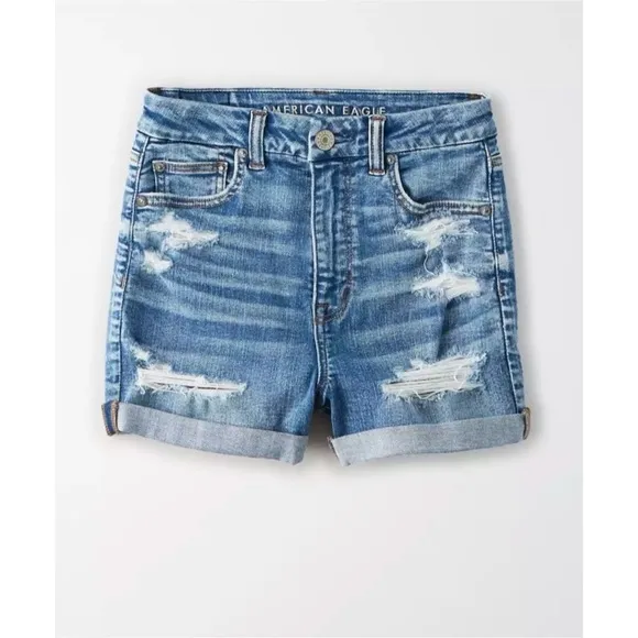 [AEO] Classic Distressed Denim Jean Shorts