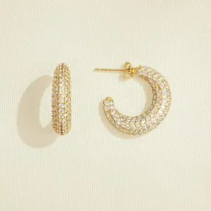 Agapée - Aura Pave Earrings (Gold)