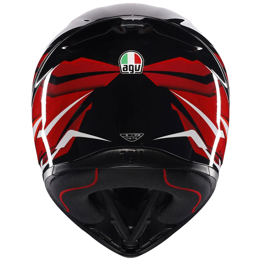 AGV K1 S [LION BLACK/RED/WHITE] E22.06