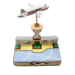 Airport w Flying Plane