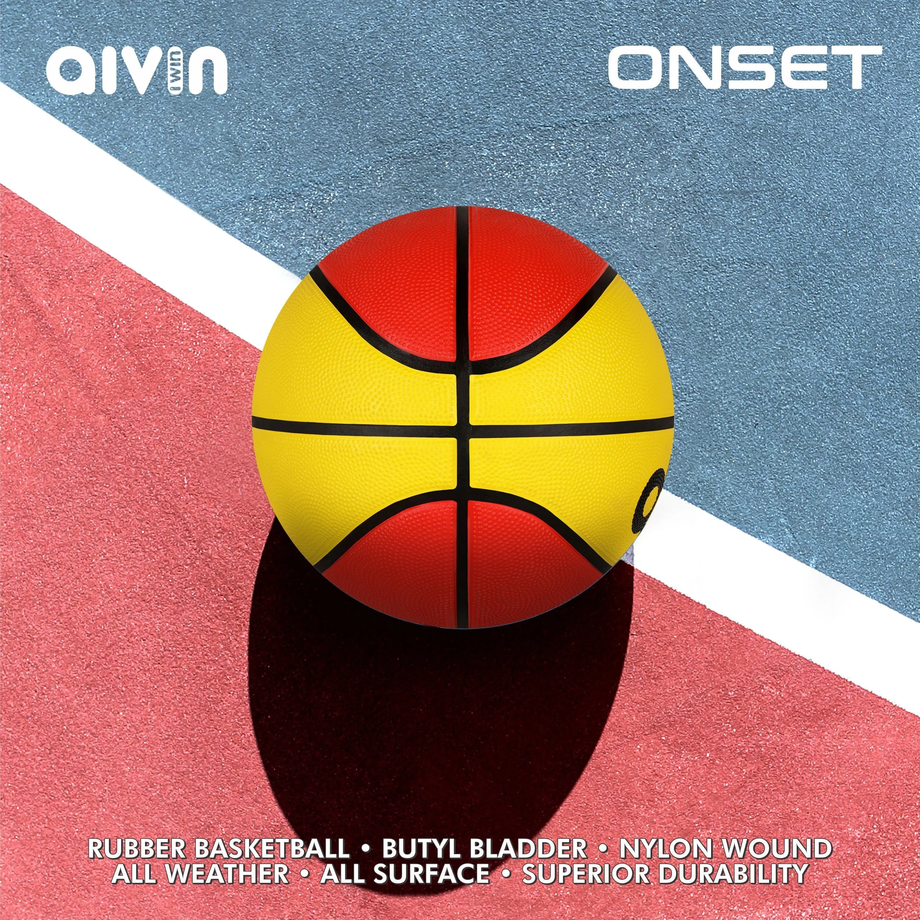 AIVIN ON SET BASKETBALL - RED YL NO. 5