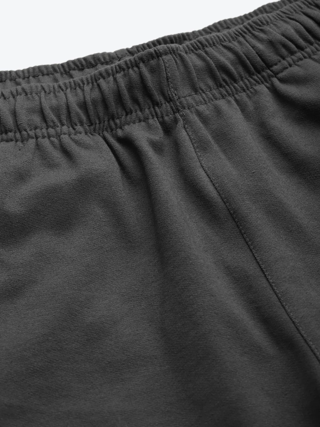 Alcis Men Charcoal Grey Solid Slim Fit Sports Shorts