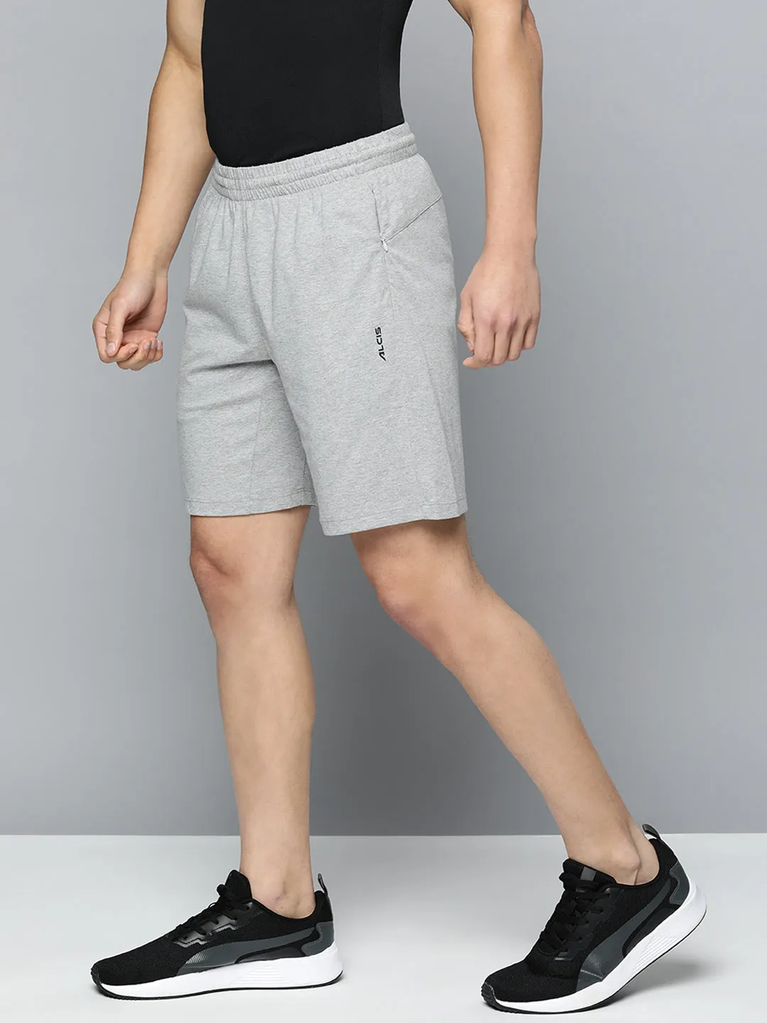 Alcis Men Solid Regular Fit Sports Shorts
