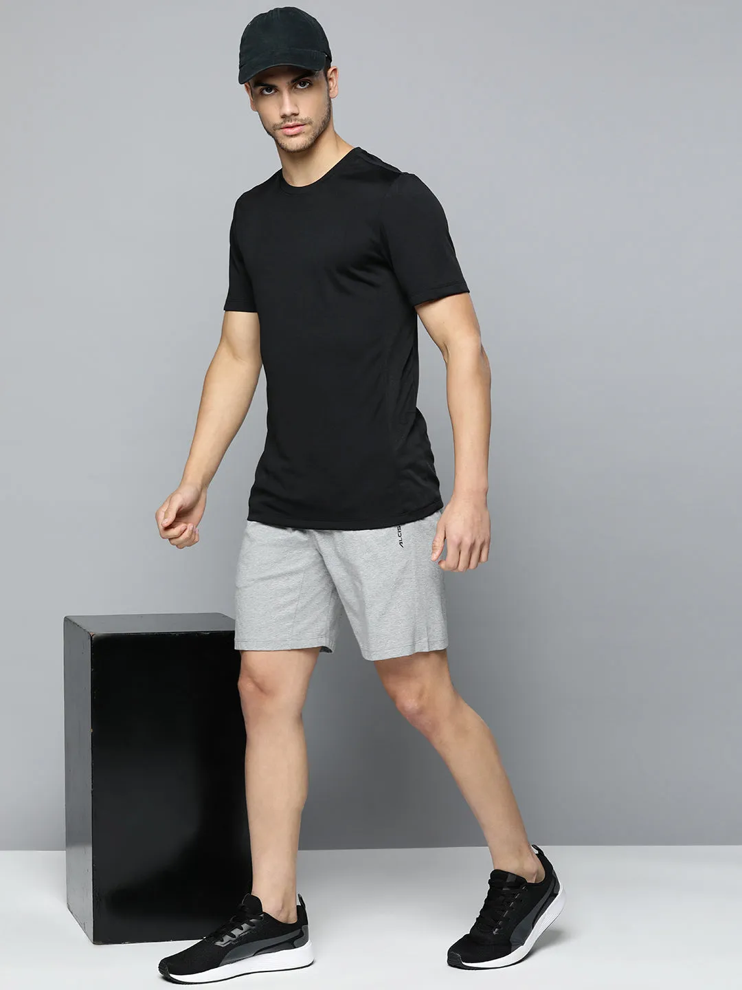 Alcis Men Solid Regular Fit Sports Shorts