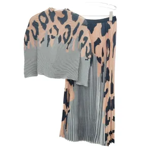 ANIMAL PRINT SKIRT SET