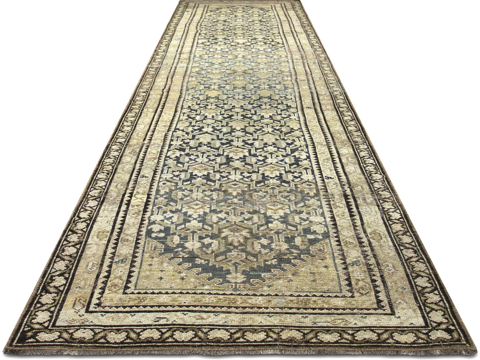 Antique Persian Melayer Runner - 2'11" x 12'4"