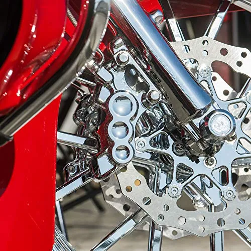 Arlen Ness Front Right 6 Piston Caliper for 11.8" Rotors Chrome 02-216