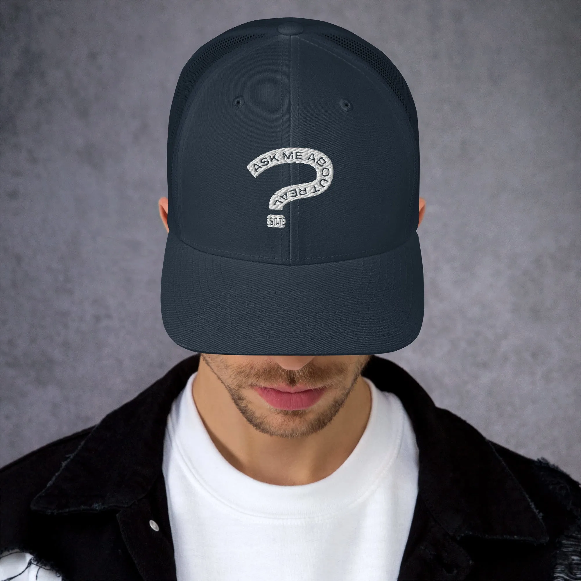 Ask Me About Real Estate Trucker Cap