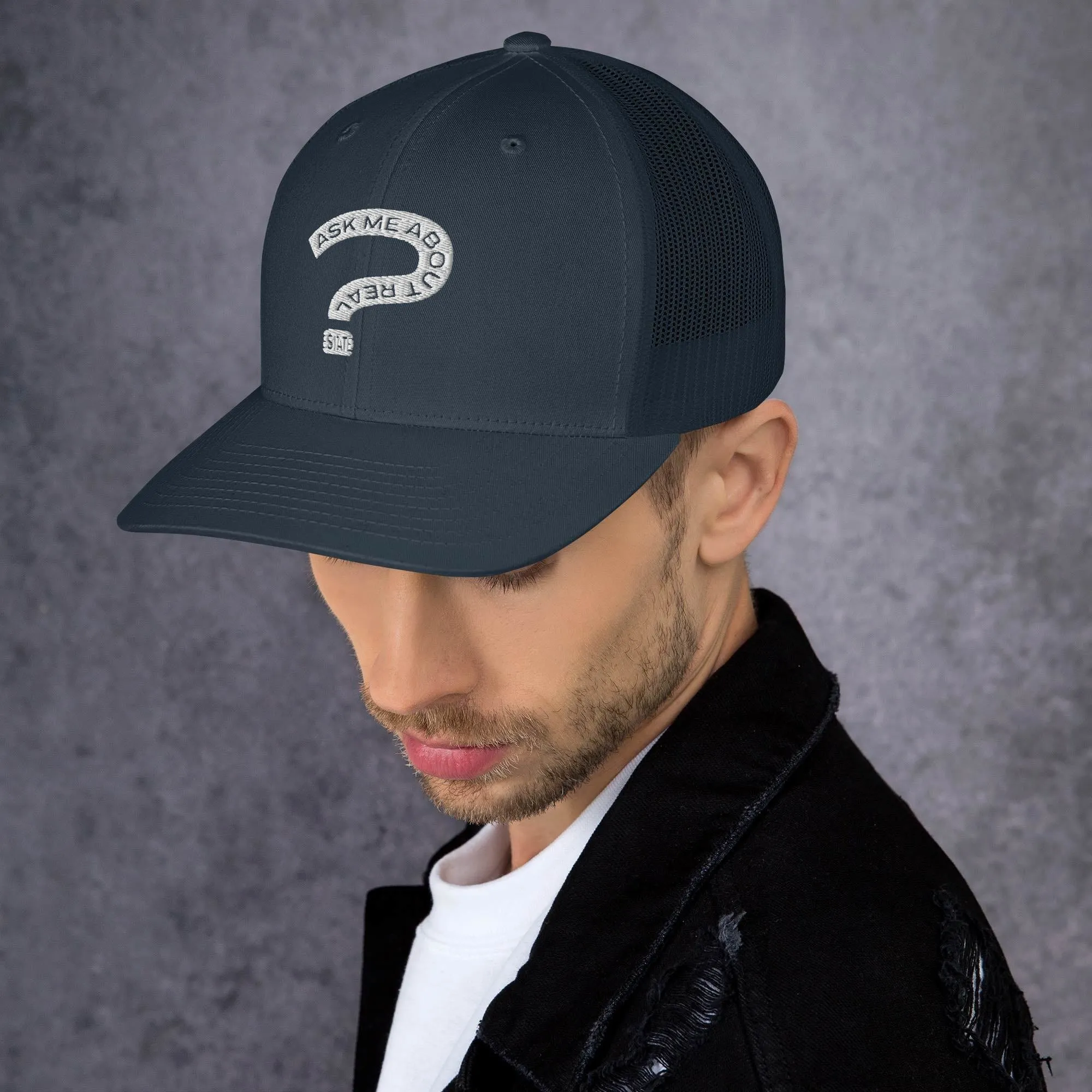 Ask Me About Real Estate Trucker Cap