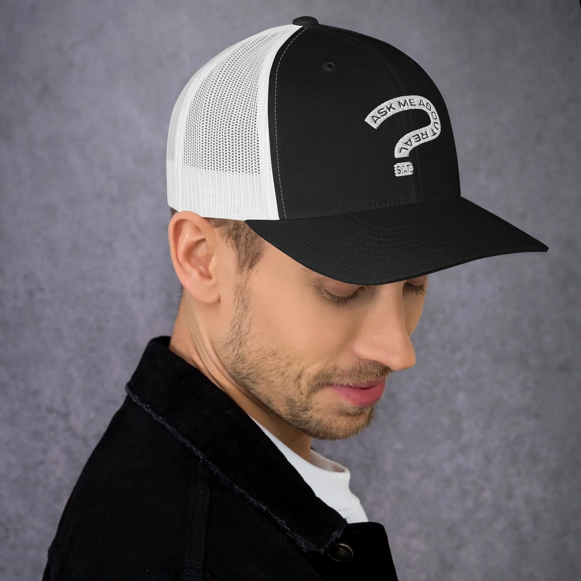 Ask Me About Real Estate Trucker Cap