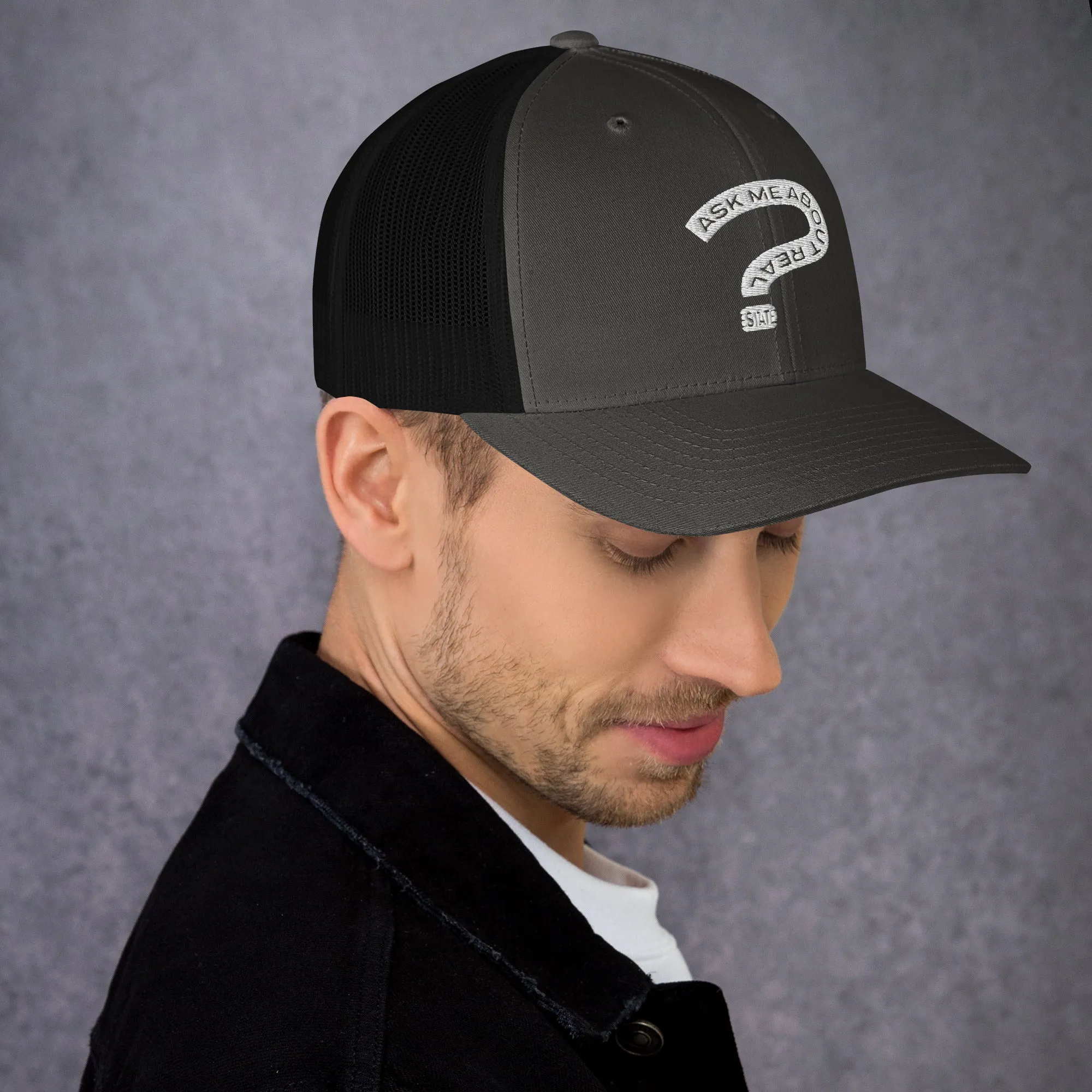 Ask Me About Real Estate Trucker Cap
