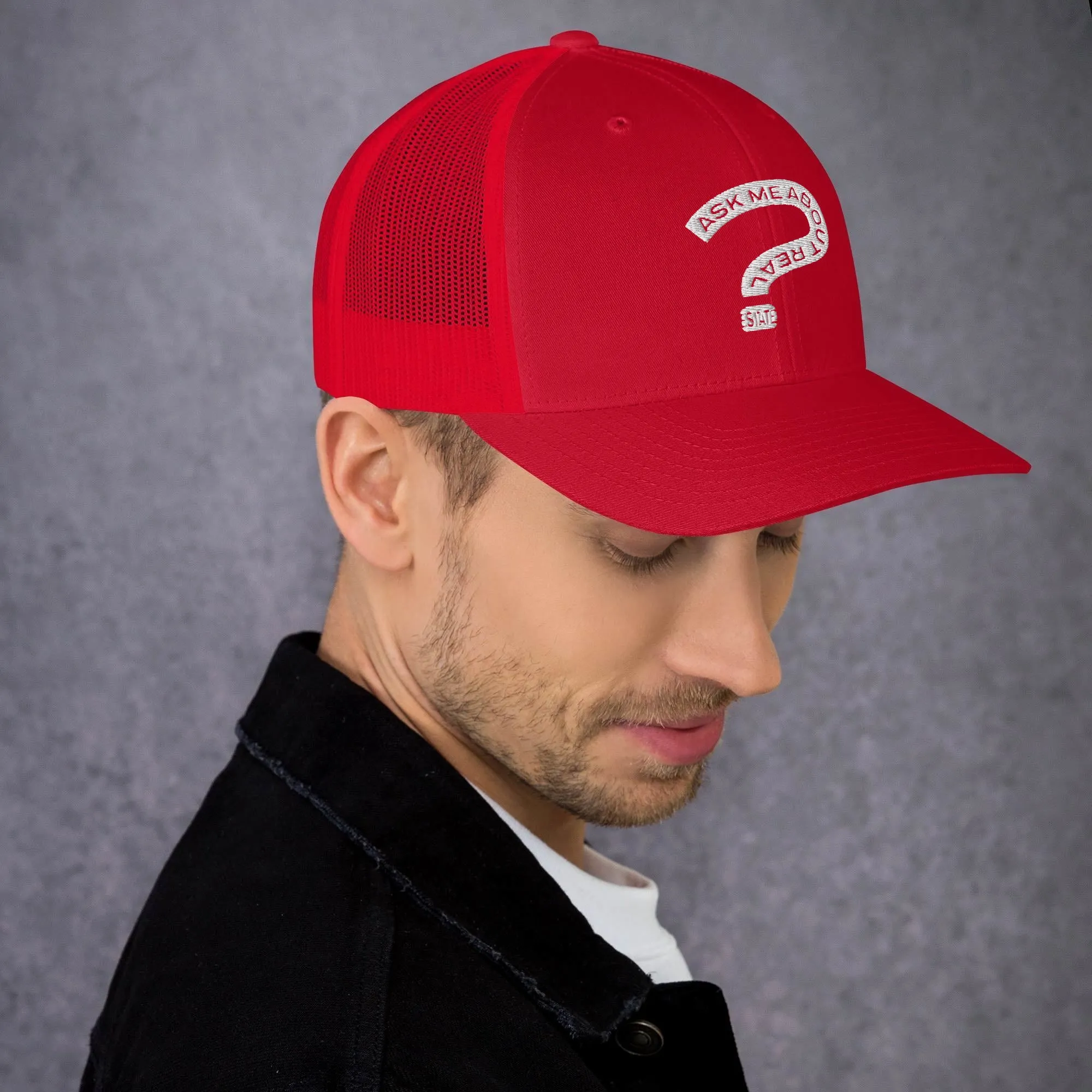 Ask Me About Real Estate Trucker Cap