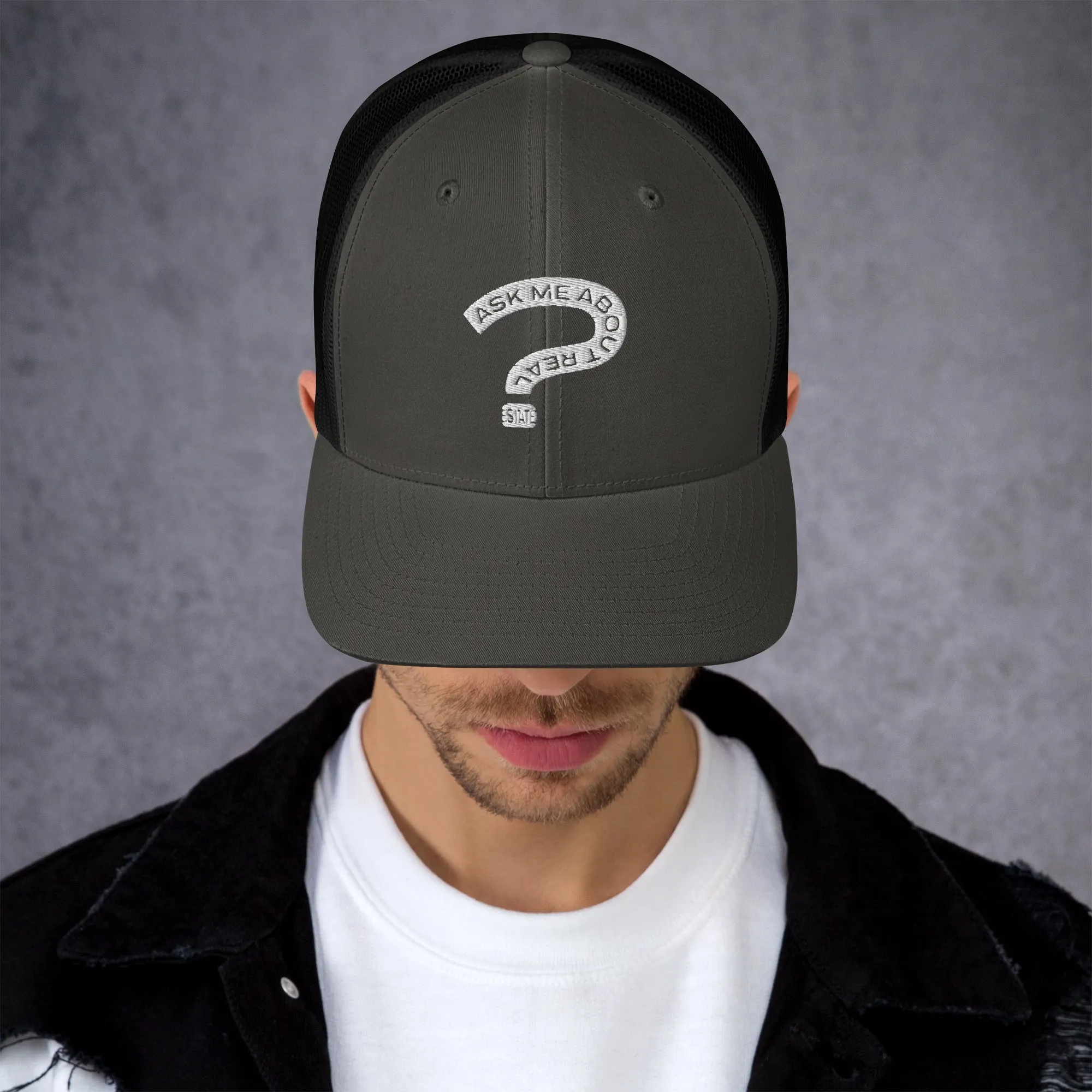 Ask Me About Real Estate Trucker Cap