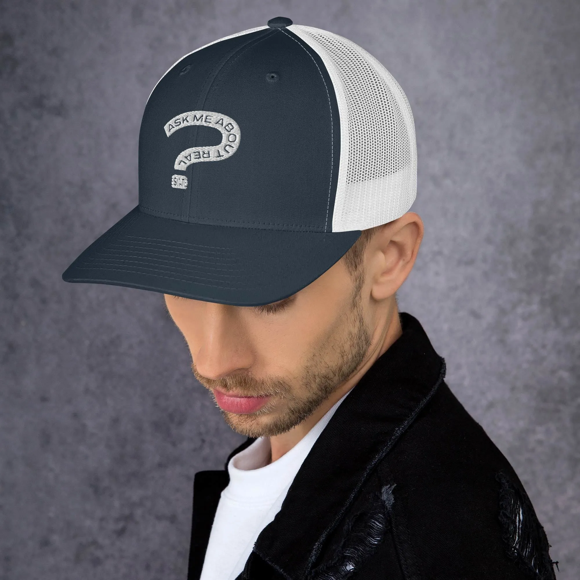 Ask Me About Real Estate Trucker Cap