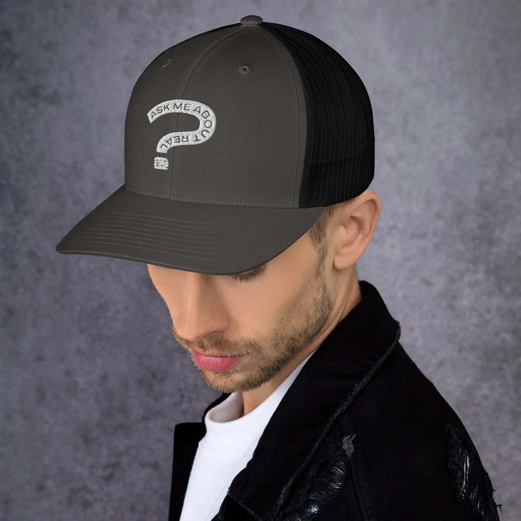 Ask Me About Real Estate Trucker Cap