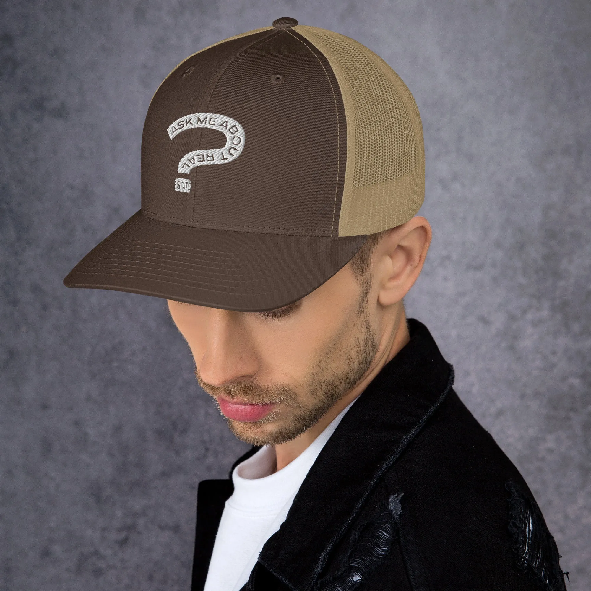 Ask Me About Real Estate Trucker Cap