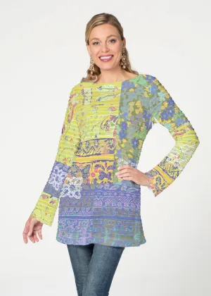 Aspen (19191) ~ Banded Boatneck Tunic
