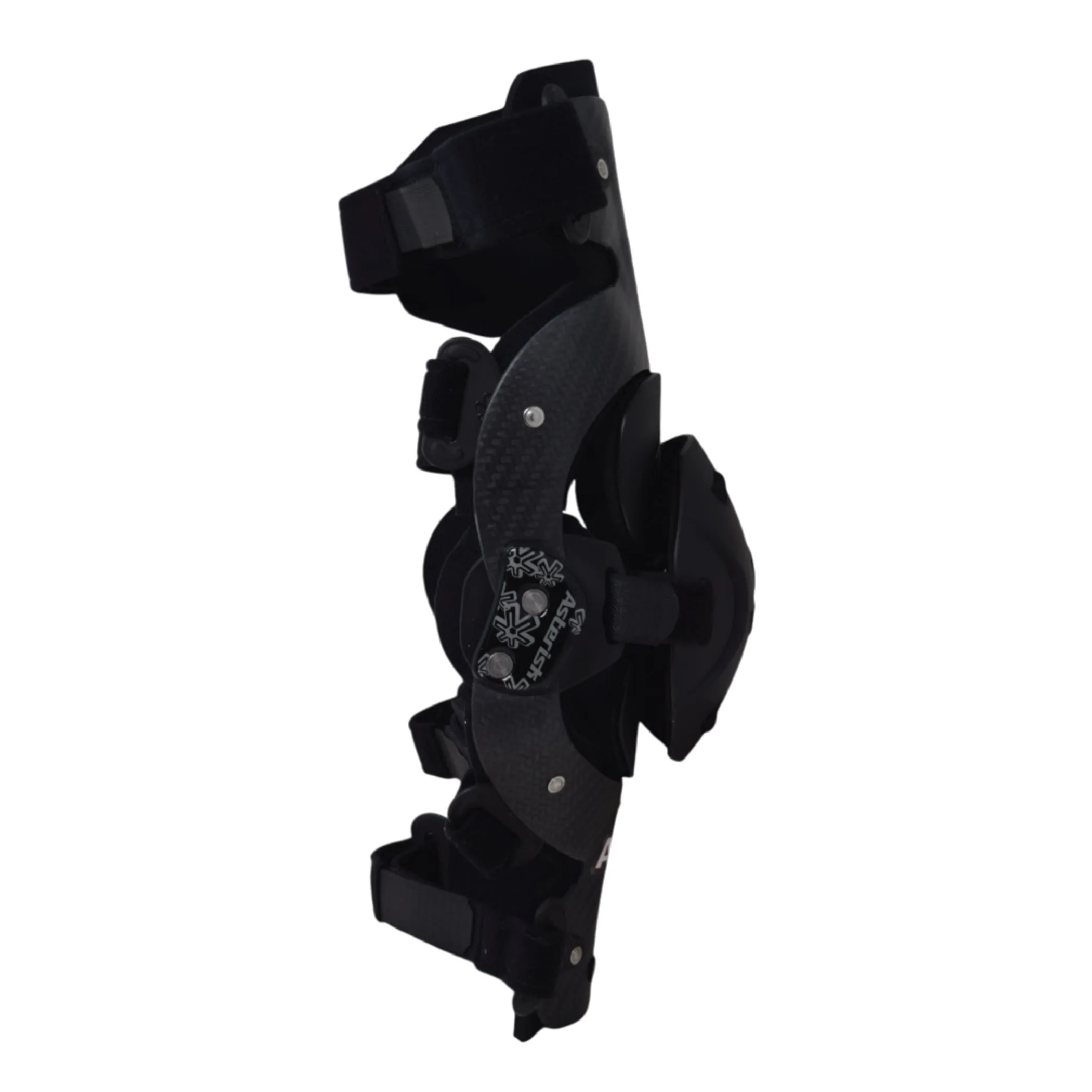 Asterisk Carbon Cell One - Advanced Knee Protector Brace (Right Only) for Motocross, Snowboarding, Wakeboarding, Off-Roading, Football, & More - Size X-Small