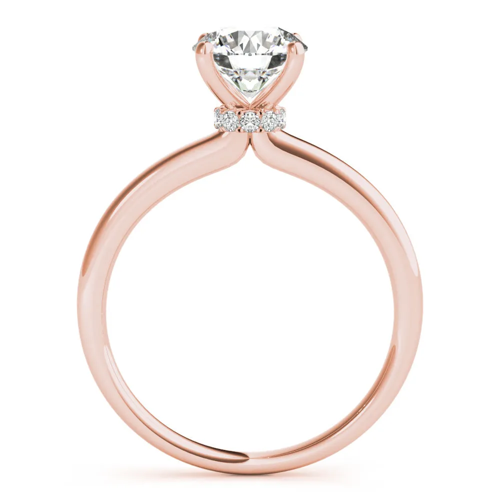 Athena Round Lab Grown Diamond Solitaire Engagement Ring IGI Certified
