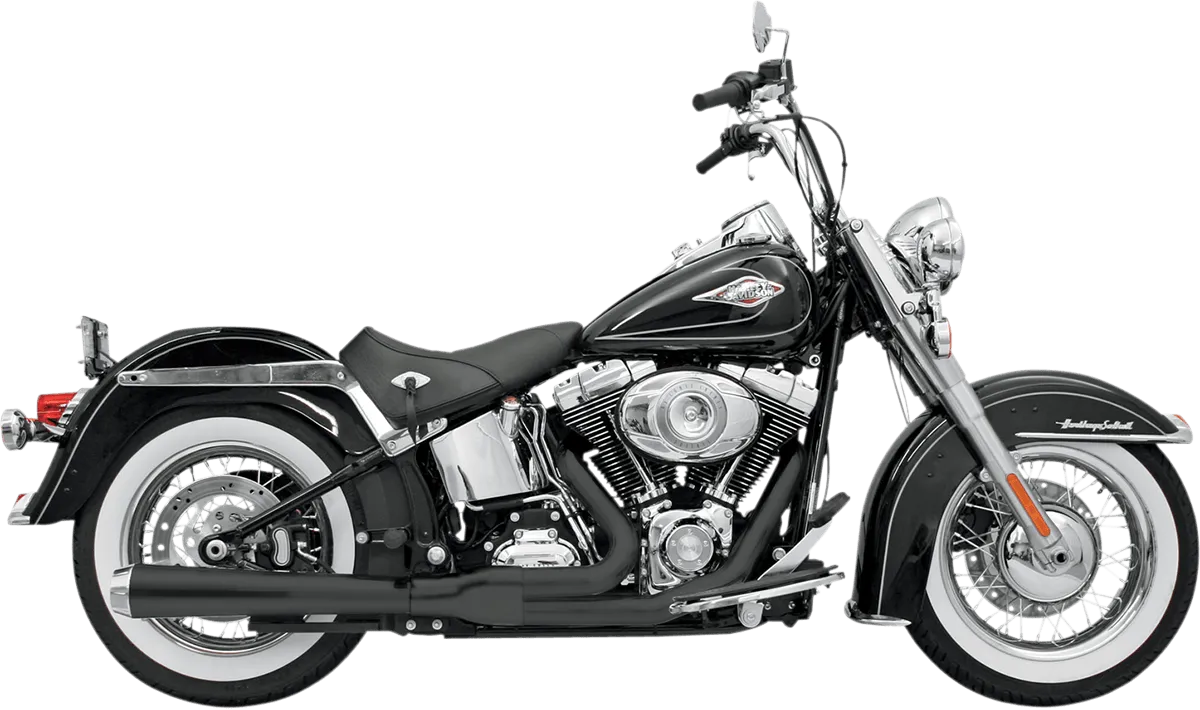 Bassani Manufacturing 12121J Road Rage 2-Into-1 Long Megaphone Exhaust System - Black