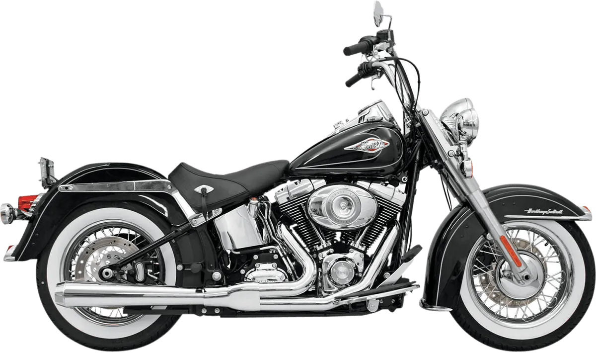 Bassani Manufacturing 12121J Road Rage 2-Into-1 Long Megaphone Exhaust System - Black