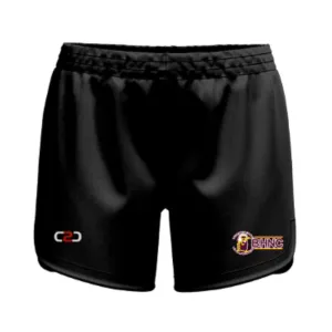 Baulkham Hills Curved Hem Black SlimFit HP Shorts Pro Girls/Ladies
