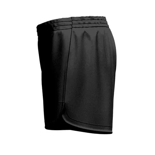Baulkham Hills Curved Hem Black SlimFit HP Shorts Pro Girls/Ladies