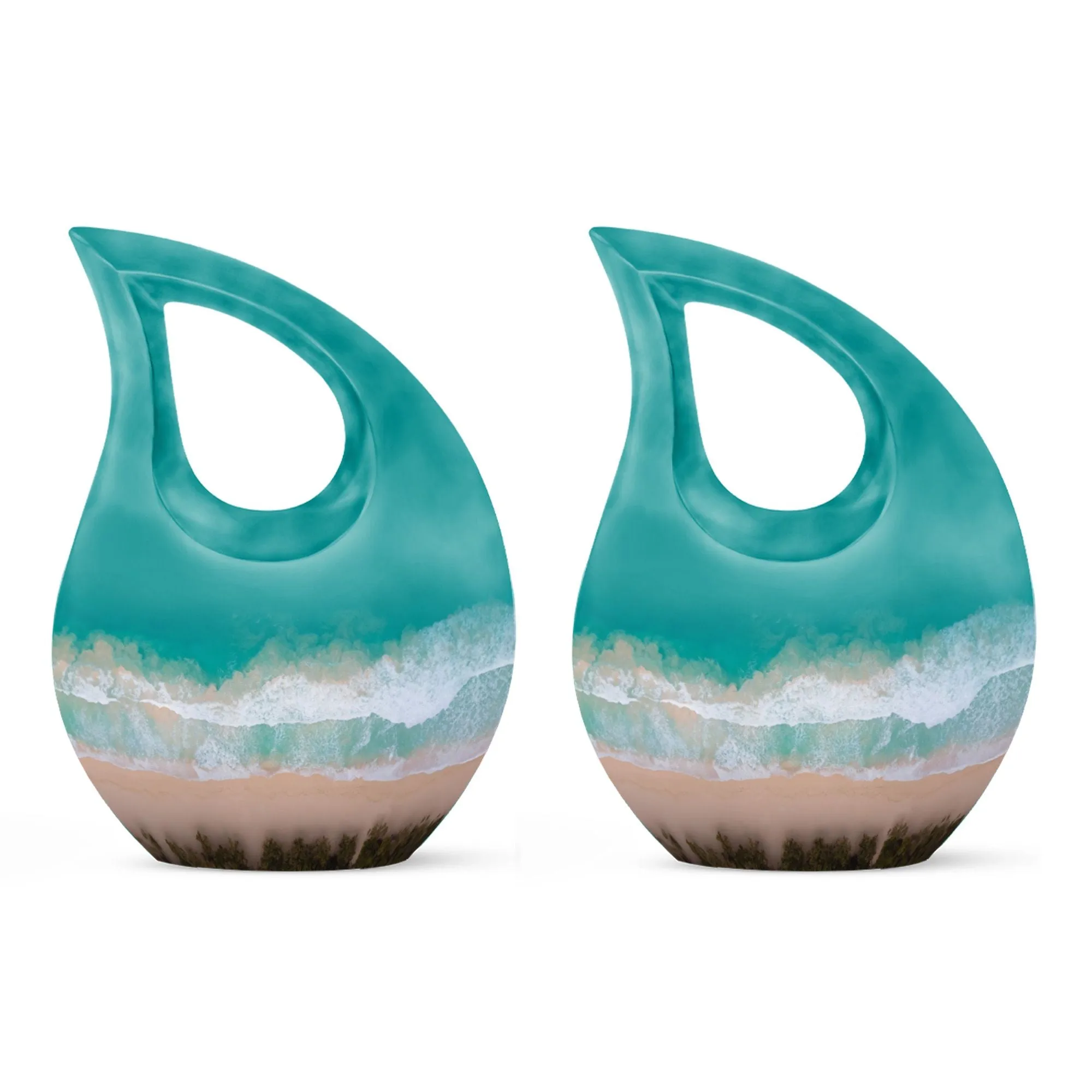 Beach Theme Cremation Keepsake Urn For Human Ashes